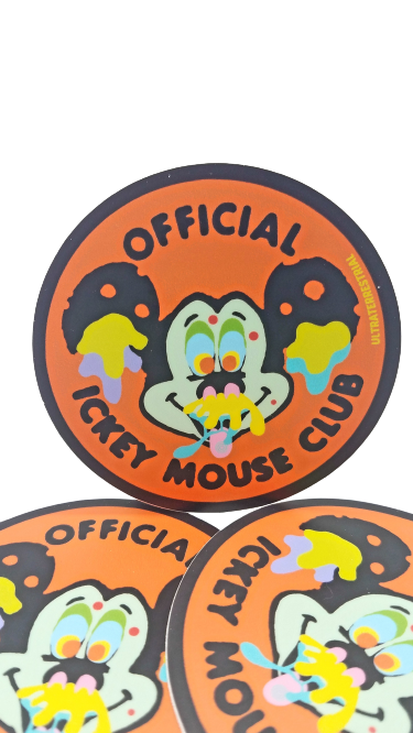 Icky Mouse Club Vinyl Sticker