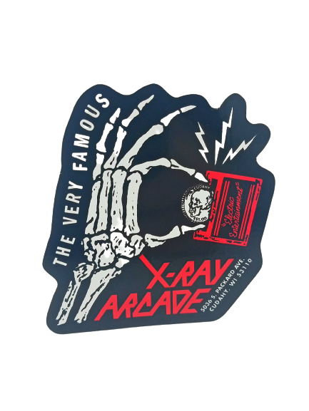 X-Ray Arcade Insert Coin Sticker