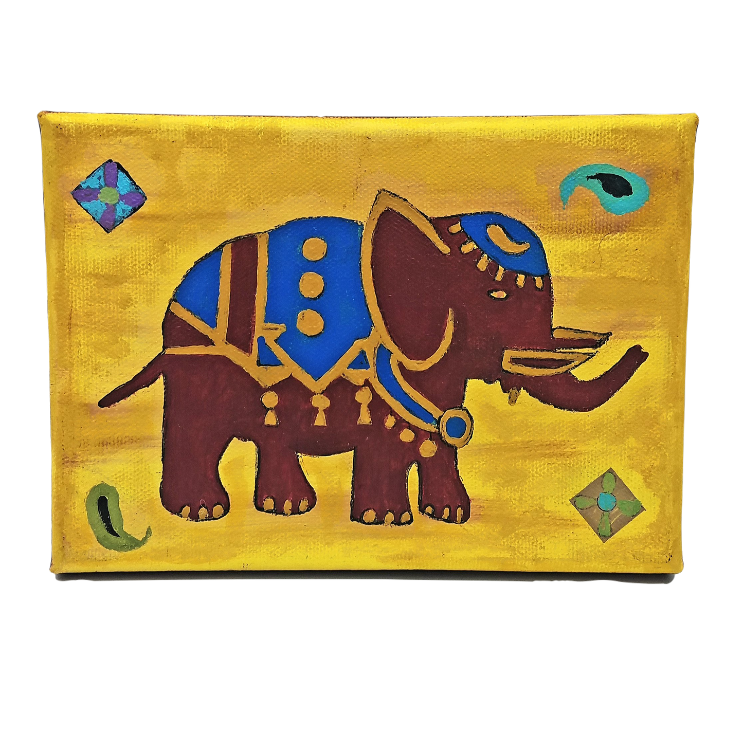 Indian Elephant Mini Canvas