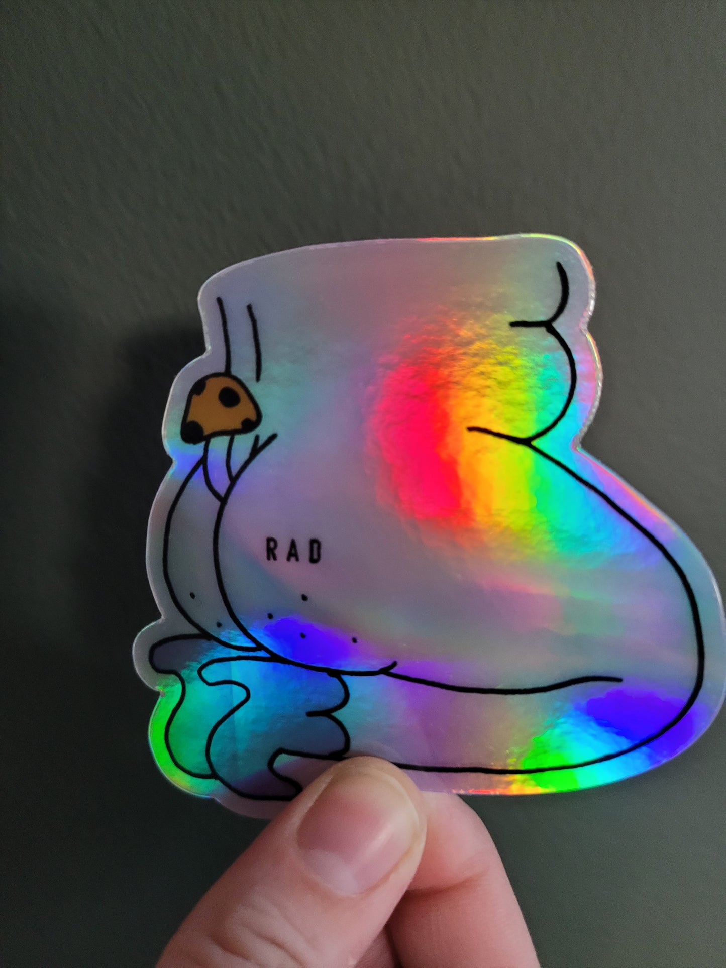 Holographic Shroomin' Booty Sticker
